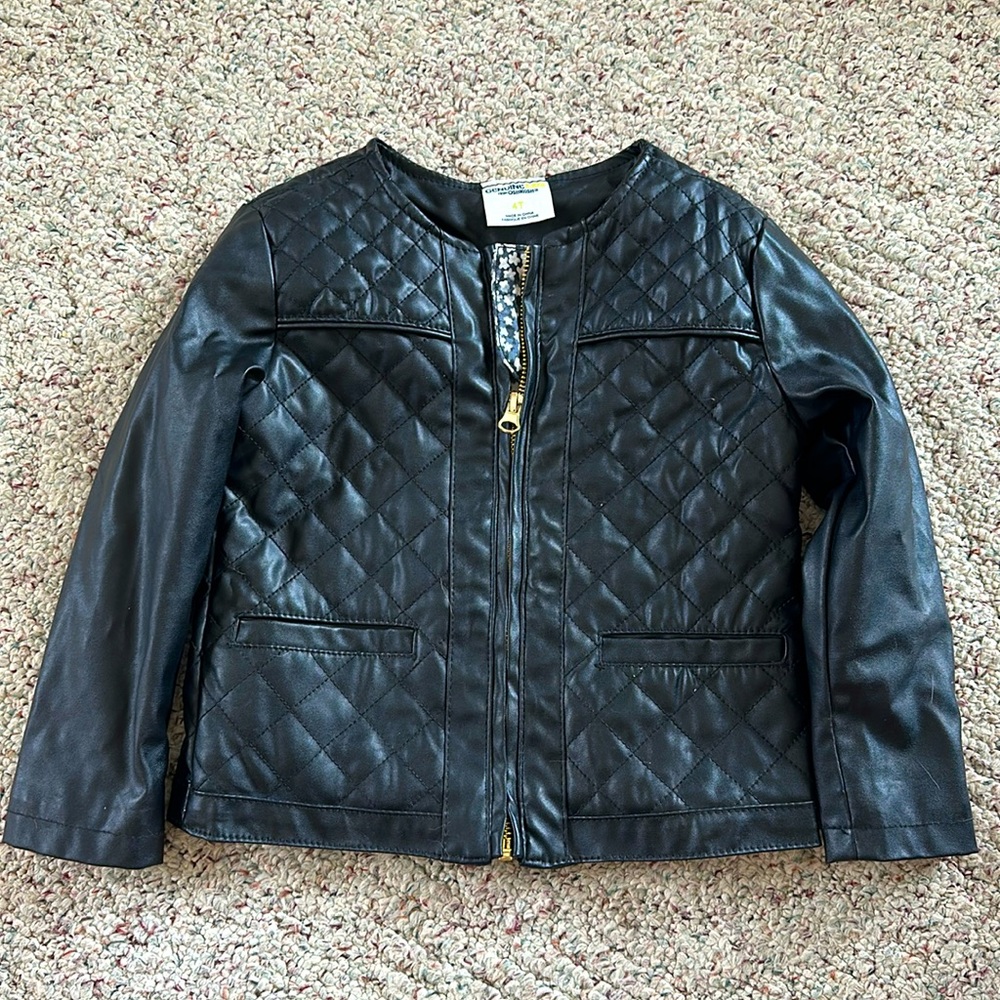 Girls 4t faux leather jacket